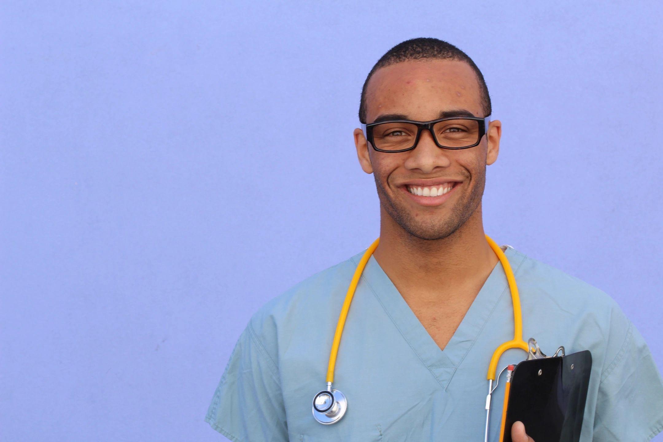 Smiling medical professional